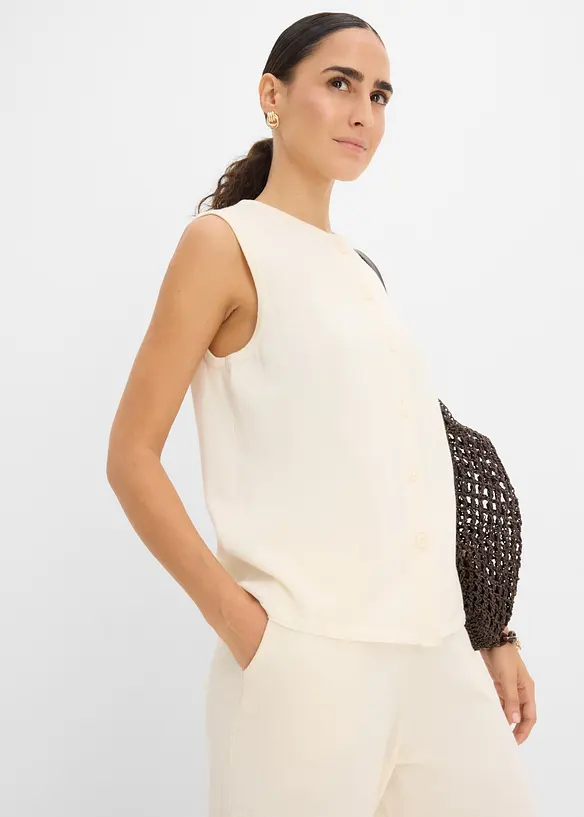 Gilet sans manches en maille estivale, bonprix