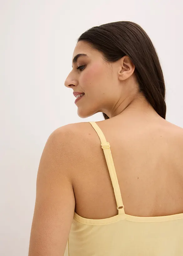 Kurzes Nachthemd mit Spaghettitr&auml;gern (2er Pack), bonprix
