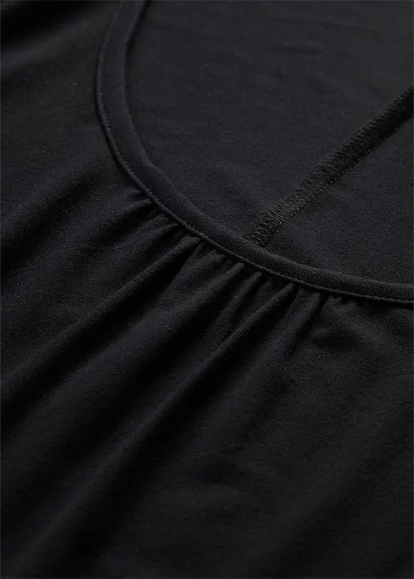 T-shirt en viscose &agrave; manches chauve-souris, bonprix