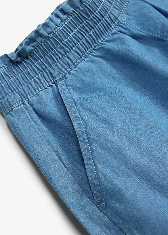 Short 100% coton avec taille &eacute;lastiqu&eacute;e, bonprix