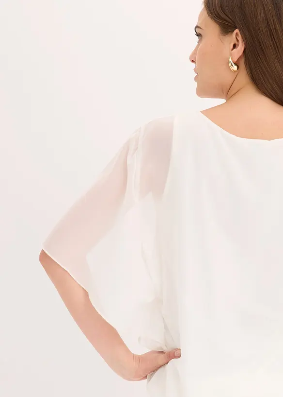 Blouse en mousseline avec top int&eacute;gr&eacute;, bonprix