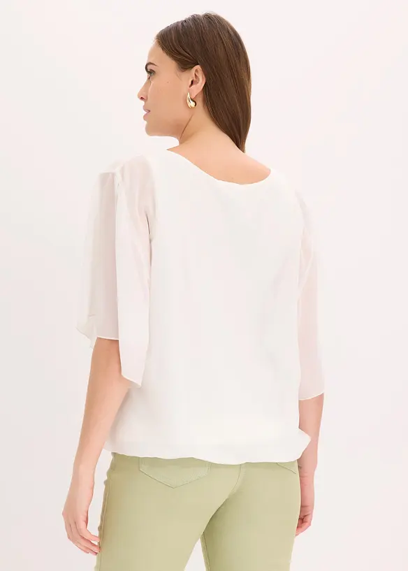 Blouse en mousseline avec top int&eacute;gr&eacute;, bonprix