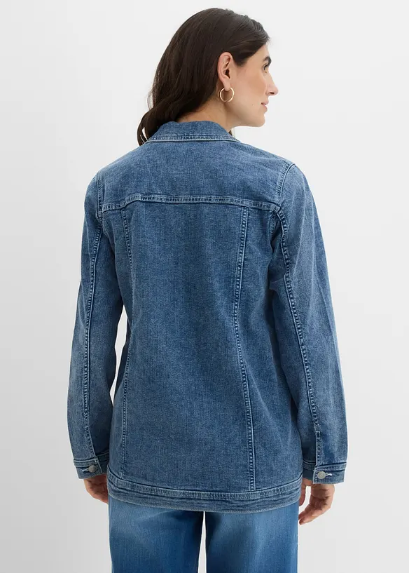 Veste en jean extensible, coupe boyfriend, bonprix