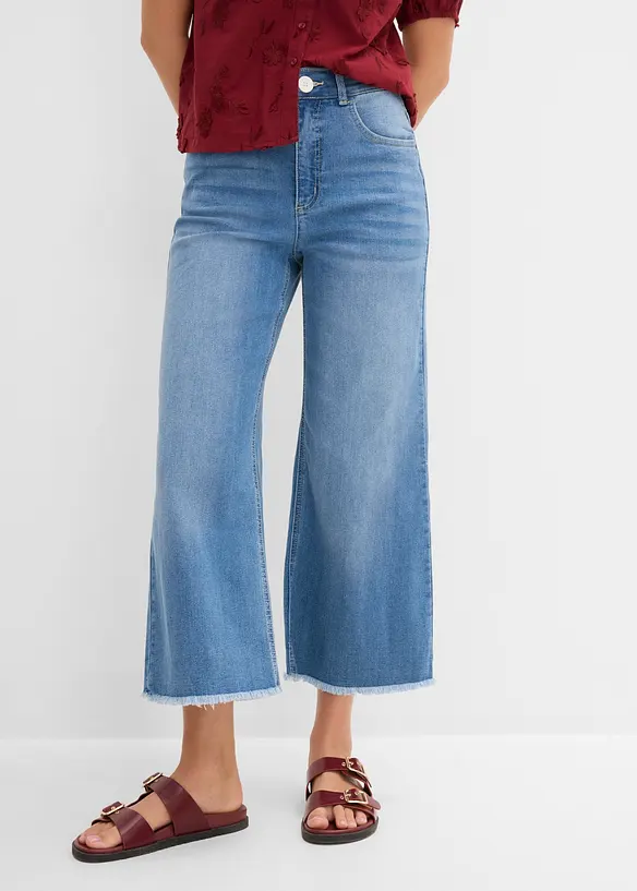 Jean large 7/8 extensible, bonprix
