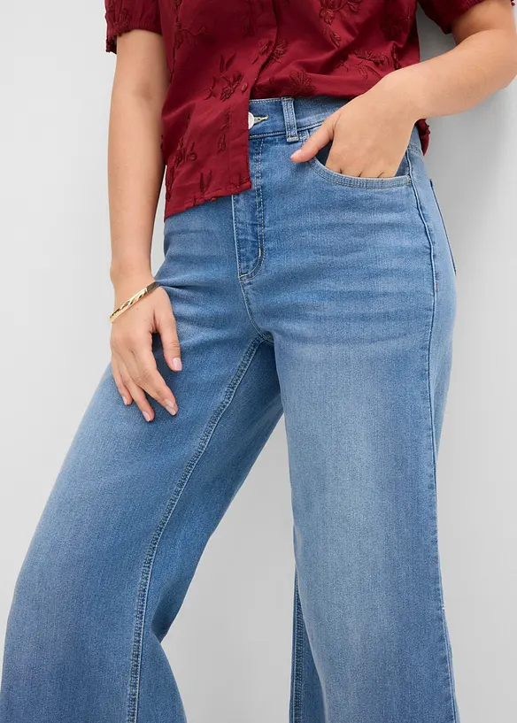 Jean large 7/8 extensible, bonprix