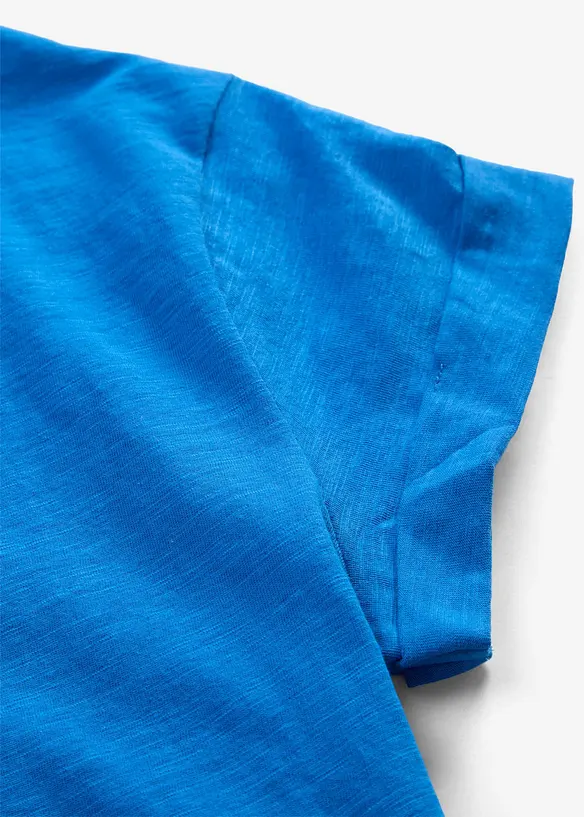 T-shirt long et boxy &agrave; manches courtes, bonprix