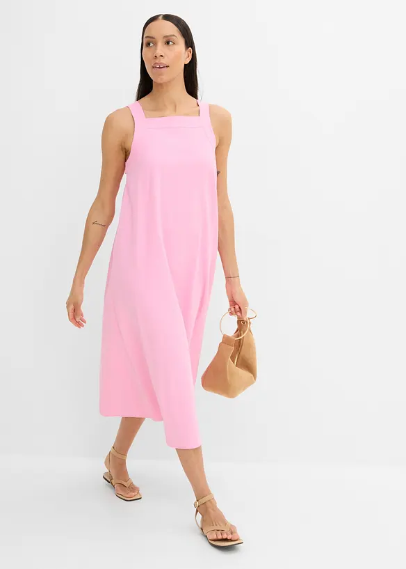 Maxikleid aus Leinenmix mit Bindedetail hinten, bonprix