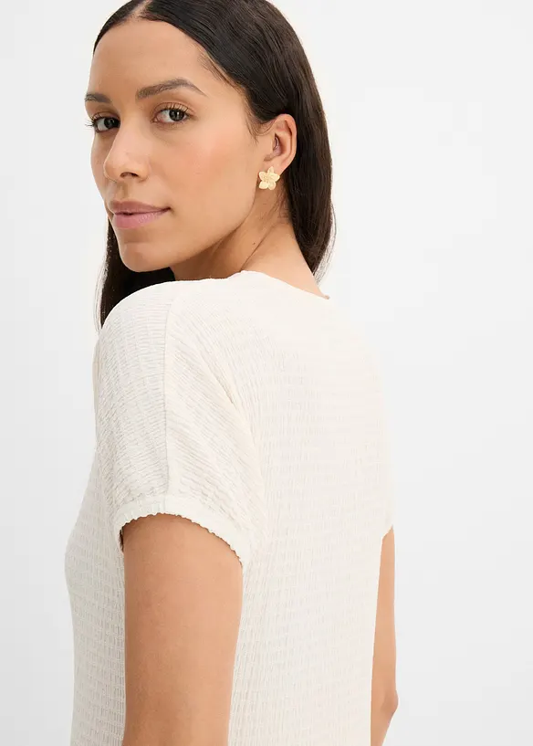 T-shirt textur&eacute;, bonprix