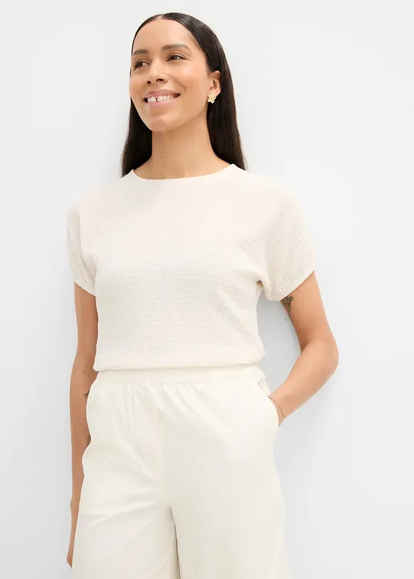 T-shirt textur&eacute;, bonprix