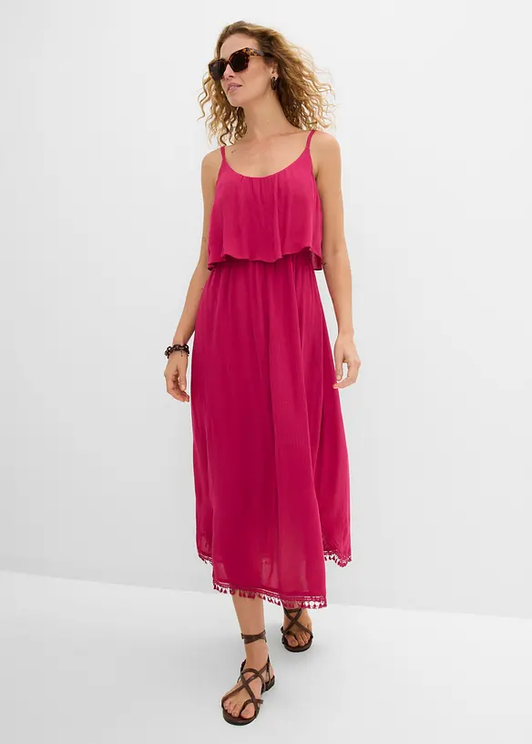 Maxikleid aus strukturierter Viskose, bonprix