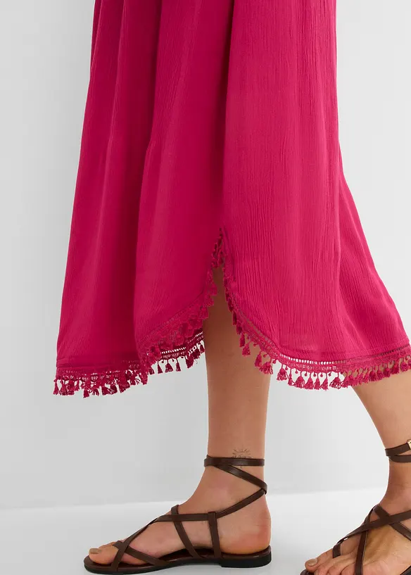 Maxikleid aus strukturierter Viskose, bonprix