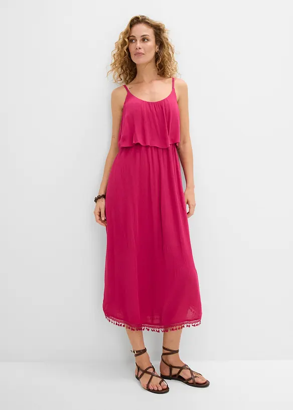 Maxikleid aus strukturierter Viskose, bonprix