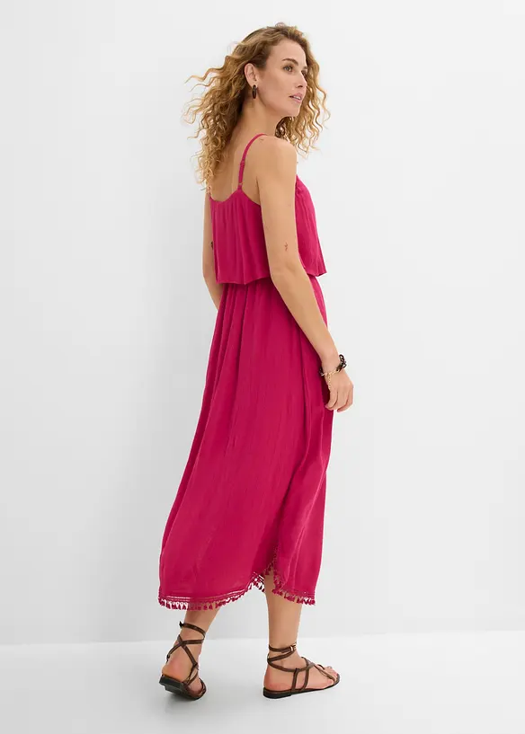 Maxikleid aus strukturierter Viskose, bonprix