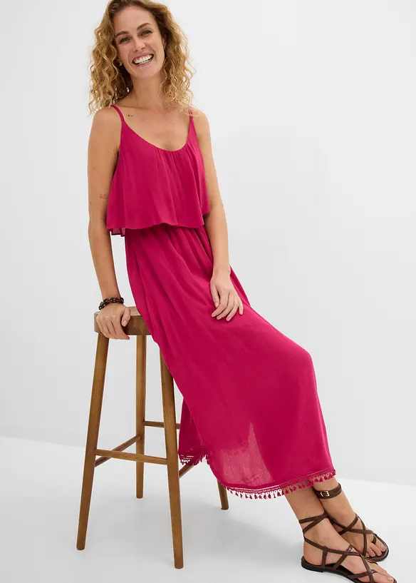 Maxikleid aus strukturierter Viskose, bonprix