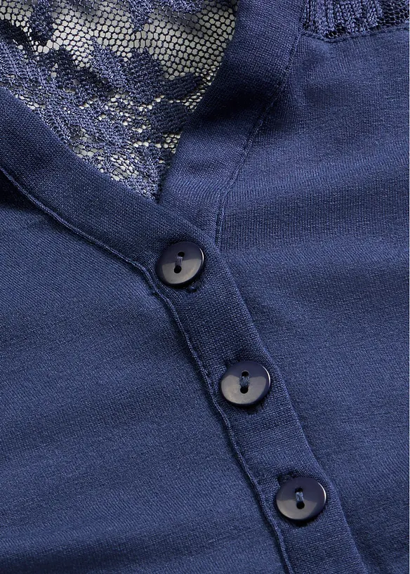 Henleyshirt aus Viskose-Mix, bonprix