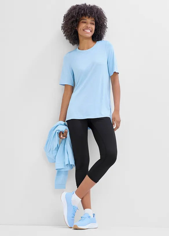 T-shirt de sport long avec mesh, s&eacute;chage rapide, bonprix