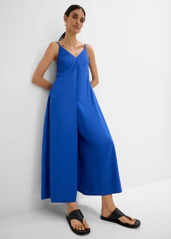 Jumpsuit mit verstellbaren Tr&auml;gern aus Viskose-Mix, bonprix