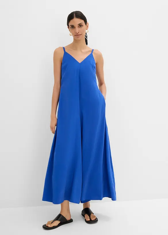 Jumpsuit mit verstellbaren Tr&auml;gern aus Viskose-Mix, bonprix