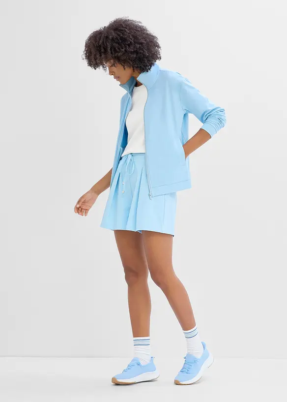 Short ultra l&eacute;ger &agrave; plis d&eacute;coratifs, s&eacute;chage rapide, bonprix