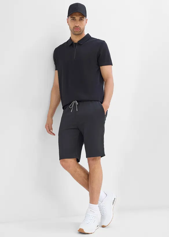 Polo de sport &agrave; col zipp&eacute; pour homme, s&eacute;chage rapide, bonprix