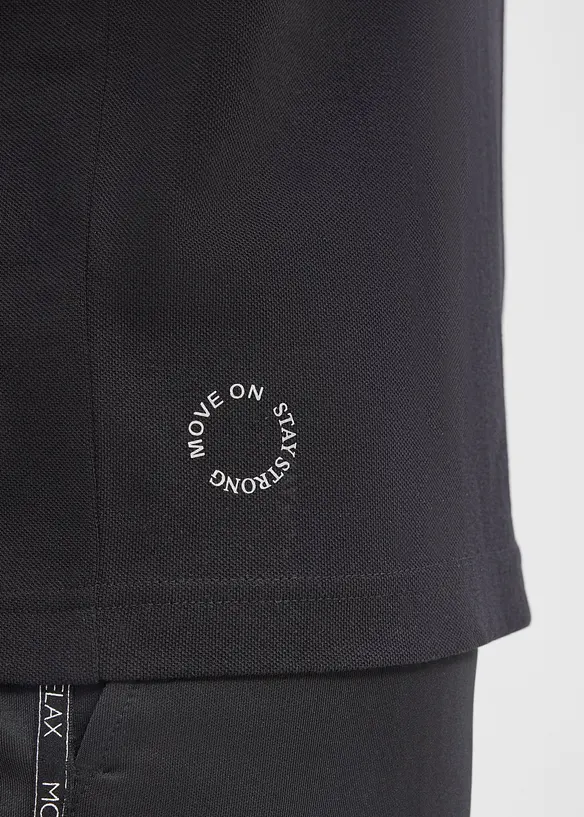 Polo de sport &agrave; col zipp&eacute; pour homme, s&eacute;chage rapide, bonprix