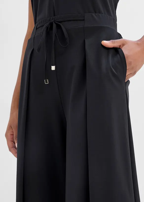 Ultraleichte Sport-Culottes mit Zierfalten, schnelltrocknend, bonprix