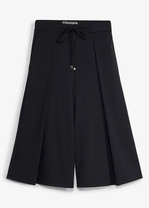 Ultraleichte Sport-Culottes mit Zierfalten, schnelltrocknend, bonprix