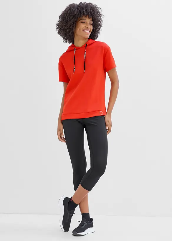Sport-Shirt mit Kapuze, schnelltrocknend, bonprix