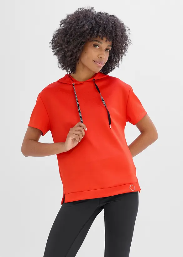 Sport-Shirt mit Kapuze, schnelltrocknend, bonprix
