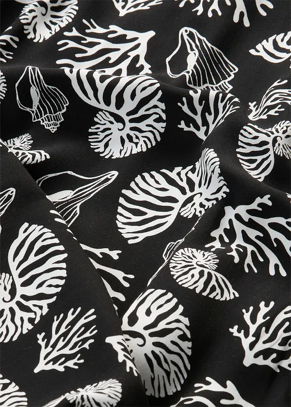 Midikleid in All-Over-Print aus Viskose-Mix, bonprix