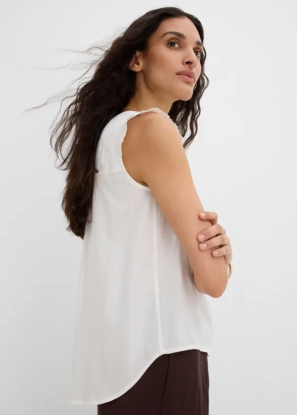 Blouse sans manches en viscose, bonprix