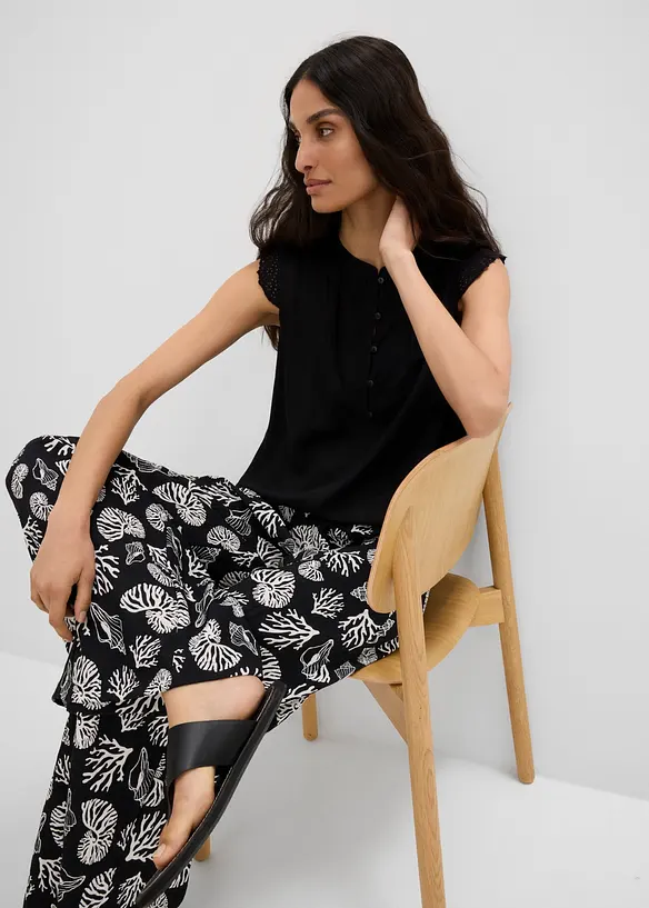 Blouse sans manches en viscose, bonprix