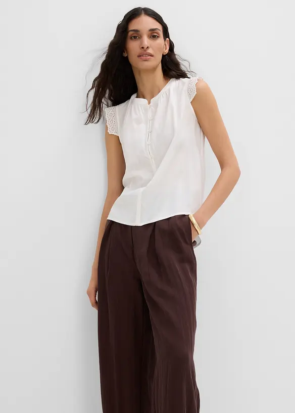 Blouse sans manches en viscose, bonprix