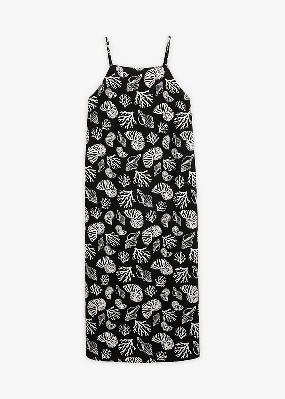 Midikleid in All-Over-Print aus Viskose-Mix, bonprix