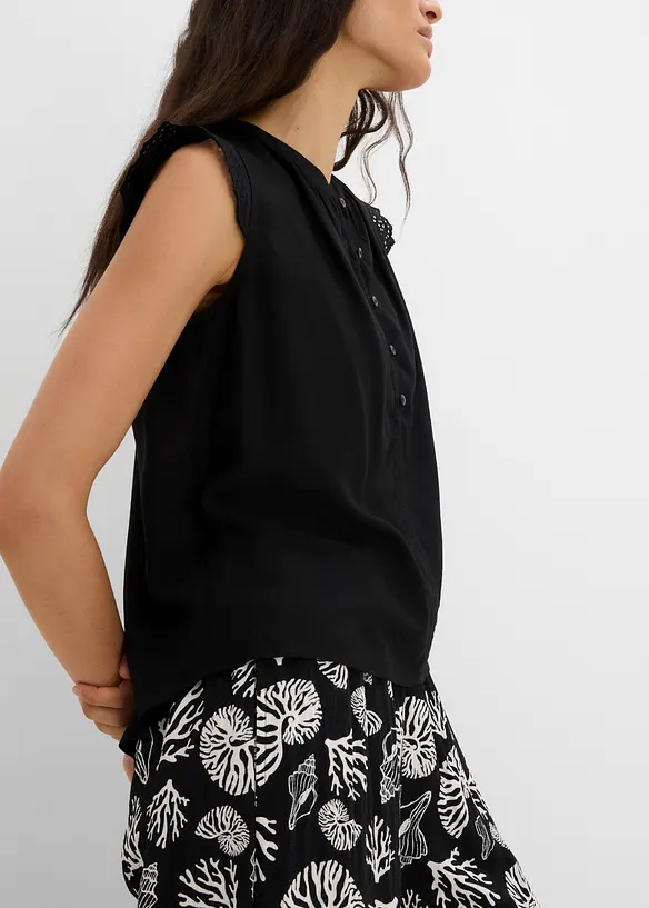 Blouse sans manches en viscose, bonprix