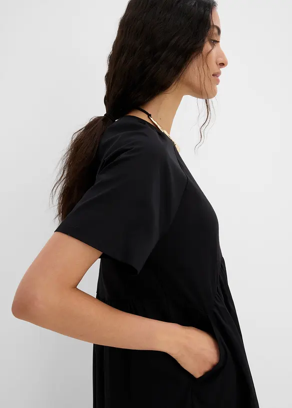 Midikleid mit Warenmix aus reiner Baumwolle, bonprix