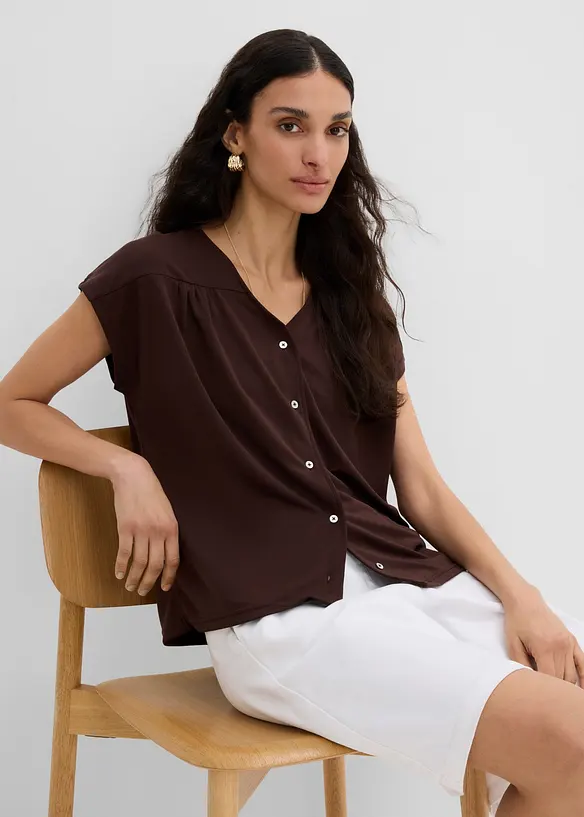 Shirtbluse aus Viskose Piqu&eacute;, bonprix
