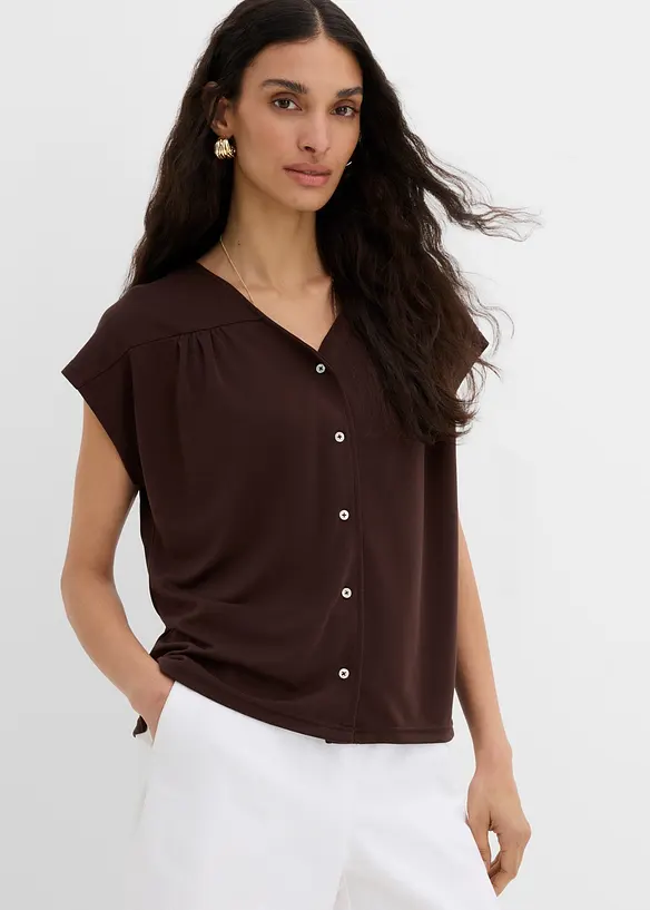 Shirtbluse aus Viskose Piqu&eacute;, bonprix