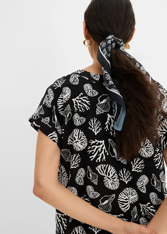 Blouse fluide &agrave; manches courtes, bonprix