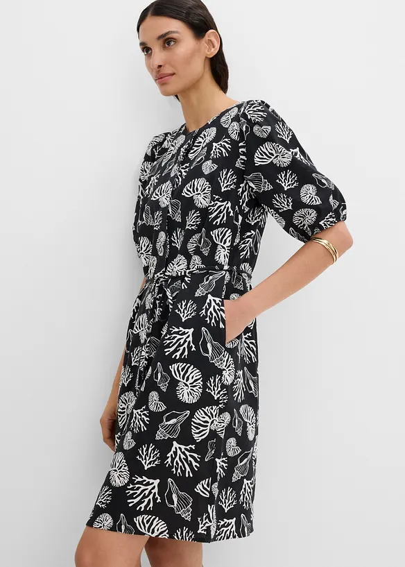 Blusenkleid mit Leinenanteil, bonprix