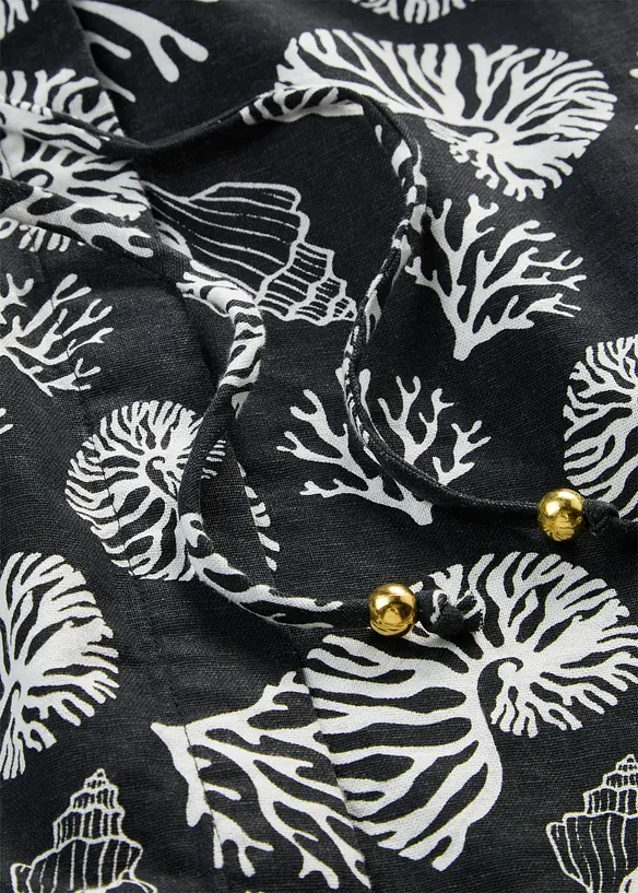 Blusenkleid mit Leinenanteil, bonprix