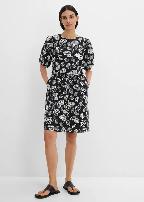 Blusenkleid mit Leinenanteil, bonprix