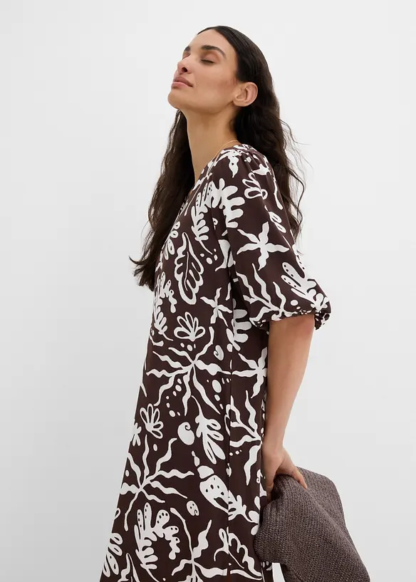 Midikleid aus Viskose-Mix, bonprix
