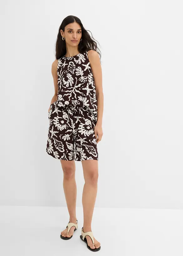 Bermuda mit flie&szlig;ender Viskose, bonprix