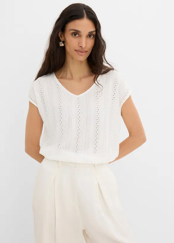 T-shirt ajour&eacute;, bonprix