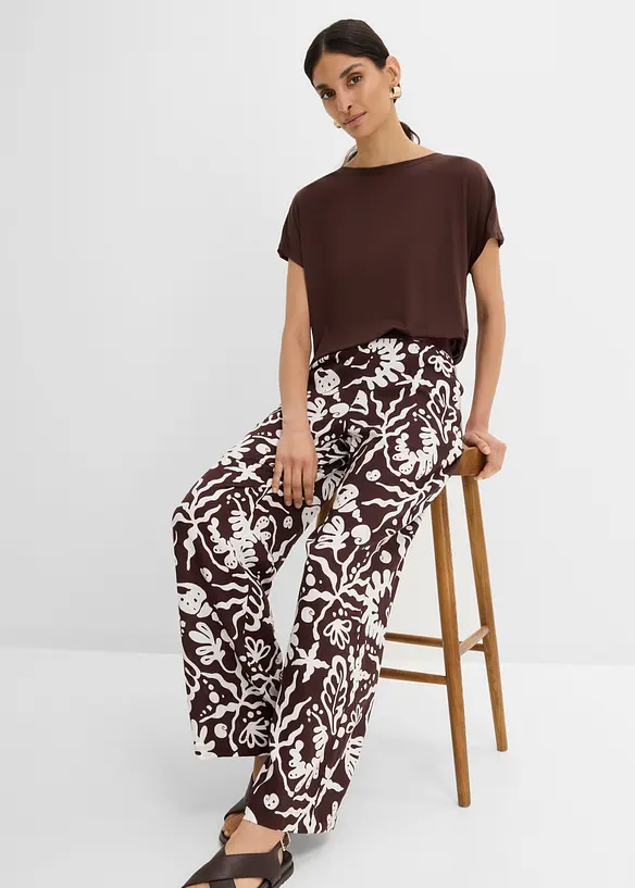 Marlenehose aus softer Viskose, bonprix