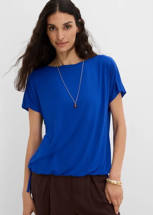 T-Shirt mit flie&szlig;ender Viskose, bonprix