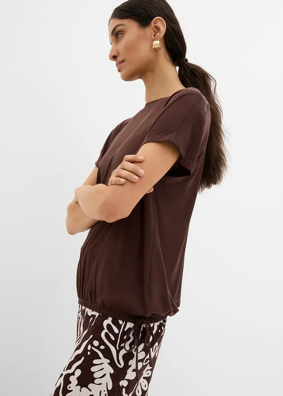 T-Shirt mit flie&szlig;ender Viskose, bonprix