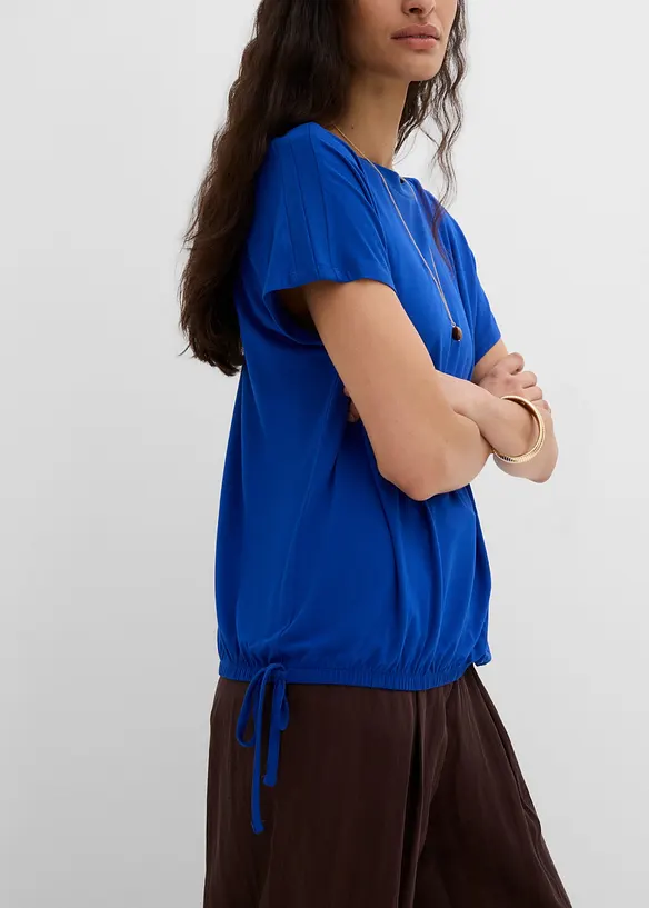T-Shirt mit flie&szlig;ender Viskose, bonprix