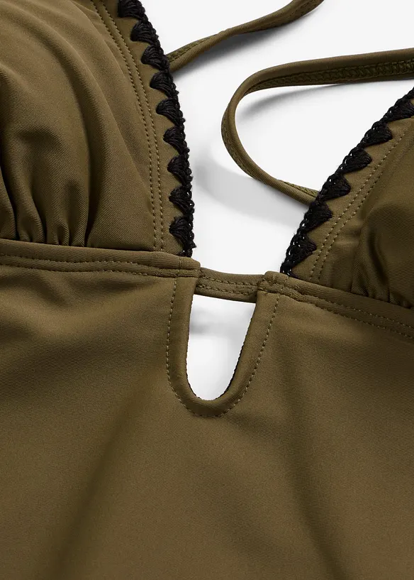 Maillot 1 pi&egrave;ce &agrave; broderie, bonprix